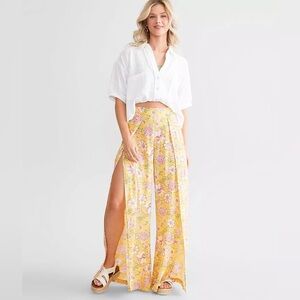 Billabong Split Spirit Tropical Beach Pant, Color: Golden Peach, Size: Medium